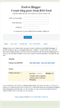 Mobile Screenshot of feedtoblogger.fullcontentrss.com