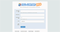 Desktop Screenshot of fullcontentrss.com
